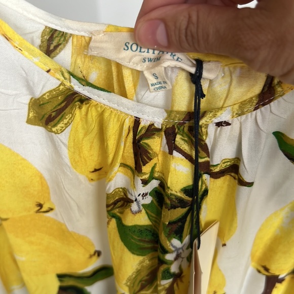 Solitaire Swim Lemon Coverup size small - Picture 4 of 4